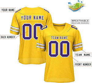 Uniformes sublimados personalizados de fútbol americano, camisetas bordadas con estilo en Tallas grandes - Product Image 1