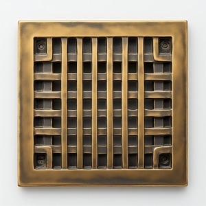 Cubierta de desagüe de baño de latón elegante y delgada moderna con acabado satinado cepillado, instalación ligera y fácil - Product Image 1