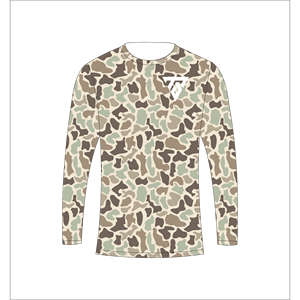 T-shirt à manches longues pour homme, impression par sublimation personnalisée, camouflage canard, chasse, pêche, athlétique, Trackstar, OEM, marque privée, TSI-G05-P0783 - Product Image 2