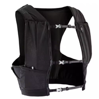 Meilleure Vente – Gilet d'hydratation unisexe personnalisé avec logo pour course en trail, réfléchissant, portable, respirant, avec fermeture éclair et poche souple pour bouteille d'eau