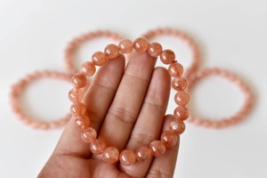 Wholesale Premium Quality Natural <b>Healing</b> Sunstone 8mm Beaded <b>Bracelet</b> for Meditation Jewelry - Product Image 4