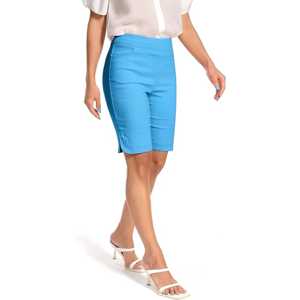 Falda pantalón Jenna Rose de cintura alta con dobladillo en tulipán, color liso, con logo, elástica, transpirable, cómoda, para oficina o casual. - Product Image 4