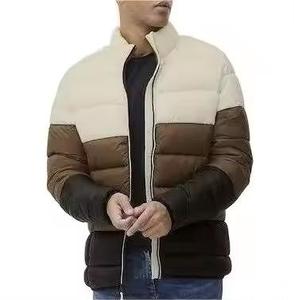 Chaqueta acolchada ligera de relleno para el abrigo de invierno para hombre Chaquetas de exterior con cuello levantado personalizado - Product Image 1