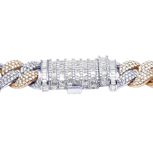 Unisex 925 Sterling Silver New Fashion Chain High Quality Iced Diamond with White Moissanite Hip Hop Style Customizable - Product Image 3