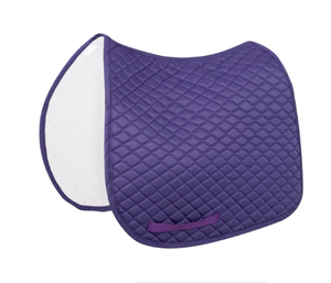 Custom Horse Saddle Pad Purple Quilted | English Riding Saddle Cloth | Wholesale <b>Equestrian</b> Equipment Supplier - Product Image 1