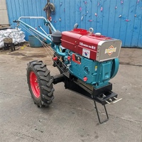 Tracteur agricole à chenilles diesel de 22 CV avec charrue à disques