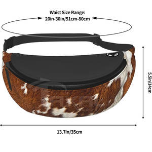 Hot <b>Sale</b> 2025 Customized Logo Cowhide Leather Waist <b>Bags</b> with OEM Service Hot Item! - Product Image 4