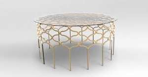 Meubles de Table en métal uniques pour maison hôtel salon couleur argent décor de Table meubles en forme de Rectangle fournitures de Tables latérales - Product Image 4