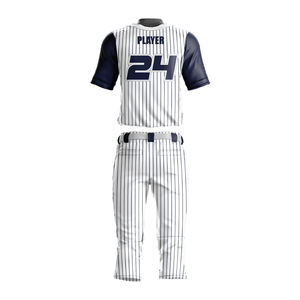 Suministro directo de fábrica, diseño personalizado, uniforme de béisbol liso para hombres, venta al por mayor, uniforme de béisbol para hombres de entrenamiento al mejor precio - Product Image 2