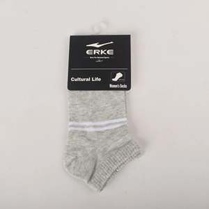 ERKE Women's Sports Grey <b>Socks</b> Flat Ankle 12325212077-102 Comfortable and Stylish - Product Image 2