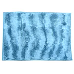 Tapis de bain en chenille 60x90 cm bleu clair - Product Image 1