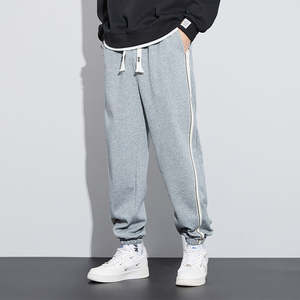 Nueva ropa de calle ligera para hombre, pantalones de chándal personalizables de algodón 100%, pantalones holgados, pantalones informales de tela de lona - Product Image 3