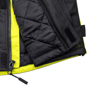 Veste de travail professionnelle en polyester avec design réfléchissant, tissu de haute qualité, coutures renforcées, coupe confortable pour un usage quotidien - Product Image 6