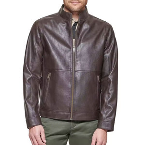 Chaqueta de Cuero para Hombre de la Mejor Calidad, Estilo Urbano Moderno con Cuello Alto, Color Atractivo, Nueva Llegada - Product Image 4