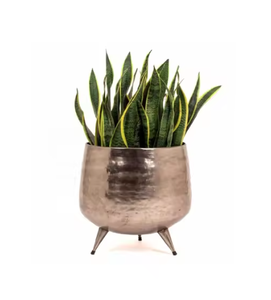 Aluminium Self Watering Planters Modern Decorative Hammered Finished Planter <b>Pot</b> for <b>Plants</b> Flowers <b>Herbs</b> At Wholesale Price - Product Image 4