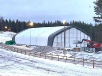 Abri de stockage industriel en PVC Tente robuste mobile de 5000 pieds carrés pour entrepôt, agriculture, toit de conteneur de 40 pieds et garage
