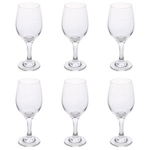 Set di 6 Grandi Calici da Vino Malaga Sibilla da 435ml, Design Classico di Lusso, in Cristallo, Metallo e Plastica per Vino Bianco - Product Image 1