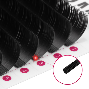CharmLash ventilador de volumen completo tecnología láser de pestañas negro mate extensión de pestañas esponjosas bandejas de pestañas al por mayor mate - Product Image 1