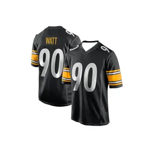 ชุดยูนิฟอร์มทีมอเมริกันฟุตบอลแบบตาข่าย ปักลาย สำหรับทีม  แบบ OEM ขายส่ง ไม่มีลายพิมพ์ - Product Image 1