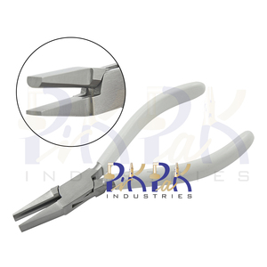 Alicates para manualidades DIY de alta resistencia de 160mm, manijas de PVC de punta media plana, mandíbulas Lisas para prensar, fabricación de joyas, pesca, OEM para Circlip - Product Image 1