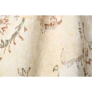 Alfombra Turca, Pequeña, 2x3.6 pies, Alfombra Vintage, Alfombra de Lana con Puntos Blancos - Product Image 5