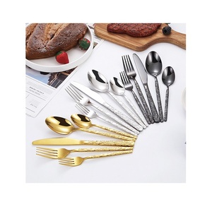 Tendance Métal Couverts Ensemble Hôtel Cuillère Fourchette Couverts De Mariage Couverts De Haute Qualité En Acier Inoxydable De Noël De Luxe Couverts - Product Image 1