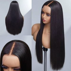 Super Silky Bone Straight Long Size Lace Front Peluca Extensiones de cabello crudo vietnamita 100% Cutícula alineada - Product Image 5