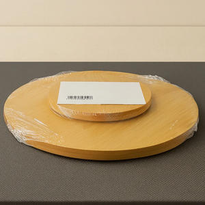 จานไม้ไผ่ทรงกลมสำหรับใช้ในครัวเรือนถาดรองจานหมุนได้เป็นมิตรกับสิ่งแวดล้อม360องศาขนาด30x30ซม. - Product Image 2