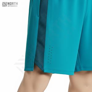 Pantalones Cortos Deportivos Casuales para Hombre, de Venta Caliente, Diseño Sólido, Spandex y Algodón, Transpirables, con Malla, Bolsillos, Ecológicos, Servicio OEM - Product Image 6