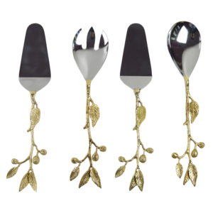 Master Pieces Coupe-gâteau Décoration de table Couverts avec finition plaquée Home Restaurant and Hotel Decor Design poli et brillant - Product Image 6