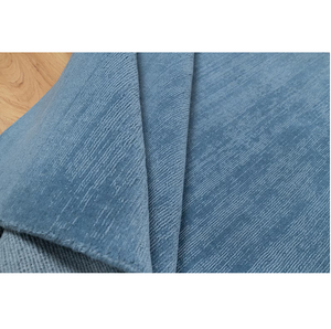 Tapis bleu Gabbeh noué à la main en laine, tapis moderne bohème pour salon, chambre à coucher, décoration minimaliste pour la maison - Product Image 1