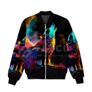 Professional Manufactured <b>Slim</b> <b>Fit</b> Men's Bomber <b>Jacket</b> Stand Front Casual Outdoor Winter Breathable Eco-Friendly Nylon/Polyester - Product Image 1