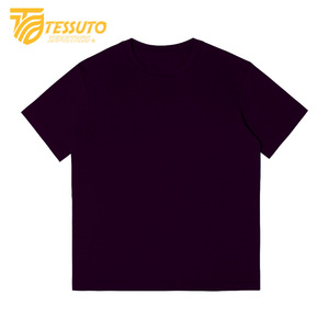 T-shirt super lourd 100% coton Tessuto pour hommes et femmes T-shirt vierge de haute qualité imprimé sur mesure - Product Image 5