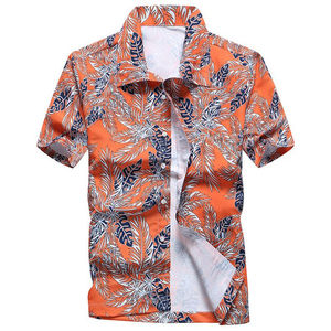 Chemise Hawaïenne Homme Tendance 2026 en Gros – Chemises de Plage Décontractées à Manches Courtes Imprimées Numériquement Personnalisables et Colorées pour Hommes – OEM - Product Image 1