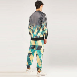 ชุดวอร์มผู้ชายแบบมีโลโก้ OEM สำหรับฤดูหนาว ผ้าโพลีเอสเตอร์ฟลีซ ชุดลำลอง 2 ชิ้น ชุดกีฬากันลม - Product Image 3