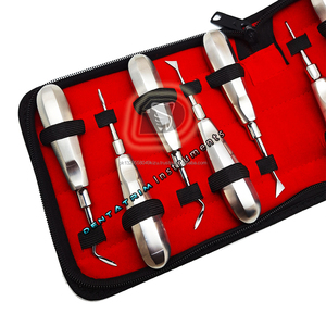 Juego de elevadores de raíces dentales de 10 piezas, elevadores de raíces dentales con logotipo personalizado, instrumentos quirúrgicos dentales certificados CE de acero inoxidable - Product Image 3