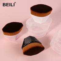 Pinceau de Maquillage Correcteur et Fond de Teint Beili – Outil de Beauté en Plastique Imperméable, Kit d'Application Magique du Fond de Teint, Personnalisation du Logo