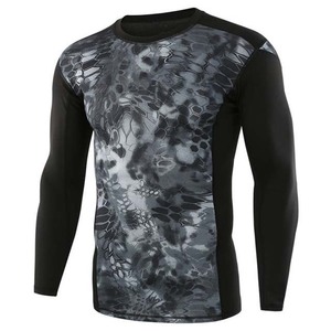 OEM diseño personalizado hombres al aire libre táctico camuflaje camisas 100% poliéster manga larga ropa deportiva para la pesca transpirable invierno - Product Image 1