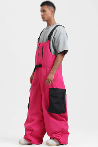 Custom Logo Unisex <b>Ski</b> Overalls Bib Pants Insulated Waterproof Windproof Plus Size Taped Seams Snowboarding Clothes - Product Image 3