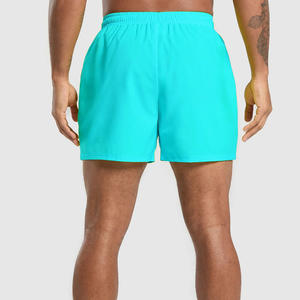 กางเกงขาสั้นใส่วิ่งออกกำลังกายขาสั้นผ้าโพลีเอสเตอร์สีพื้นพิมพ์ลายเปล่า - Product Image 4