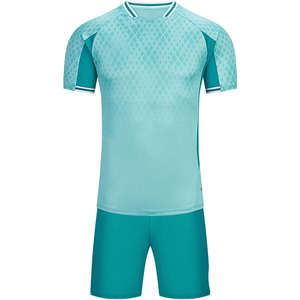 Ensemble d'uniformes de football de haute qualité à manches courtes, imprimé, en tissu à séchage rapide pour les matchs, pour enfants et hommes, service OEM - Product Image 4