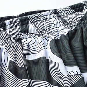 Pantalones cortos de baloncesto de patrón sólido de nuevo estilo superventas para adultos 100% poliéster ropa informal directo de fábrica al por mayor - Product Image 3