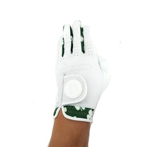 Diseño de logotipo personalizado Guantes de golf de cuero Cabretta de mano izquierda y derecha de alta calidad Guantes de golf de piel de oveja personalizados Unisex - Product Image 1