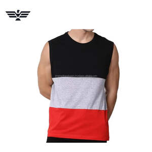 Débardeur Homme Uni en Coton Respirant pour la Gym, Gilet Décontracté d'Été avec Logo Frontal - Product Image 1