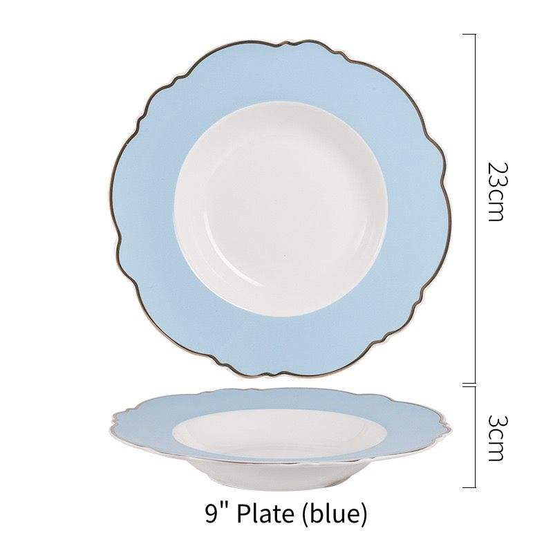 9" Plate (blue)
