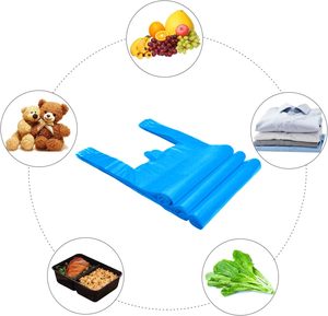 Bolsas de plástico resistentes para camisetas, bolsas de compras, bolsas de mercancía multiusos de tamaño mediano, duraderas - Product Image 6