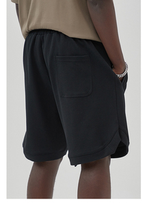 Logo personnalisé été taille élastique hommes Shorts de bain coton Spandex maillot de bain maille plage été Shorts pour hommes Fitness Gym Wear - Product Image 4