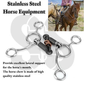 บริการ OEM ODM บิตม้ารูปตัว D ทำจากสแตนเลส ผิวเรียบ ทนสนิม ทนทาน บิตสำหรับฝึกขี่ม้า - Product Image 4