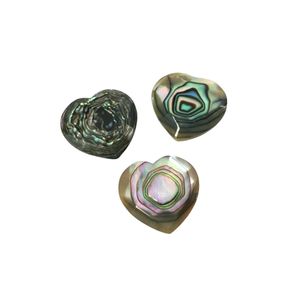 Perles d'abalone facettées en forme de cœur - Composants pour bijoux - Product Image 2