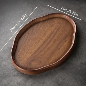 Plateau <span class=keywords><strong>en</strong></span> <span class=keywords><strong>bois</strong></span> écologique, idéal pour gâteaux, café, tasses à thé, pour la maison ou les fêtes - Product Image 4